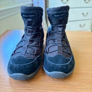 Skechers Women's Black Lace-Up Ankle Boots